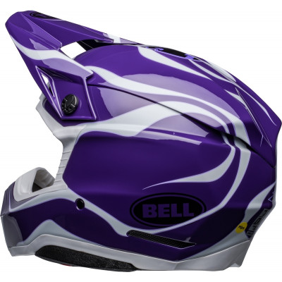 Casque BELL Moto-10 Spherical Slayco - Violet/Blanc