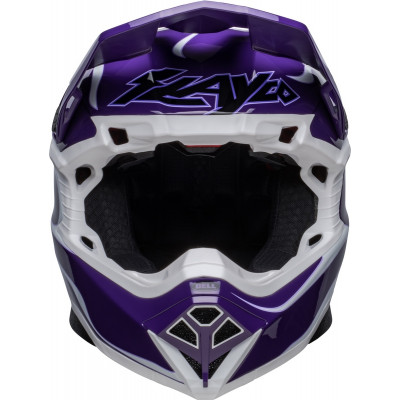 Casque BELL Moto-10 Spherical Slayco - Violet/Blanc