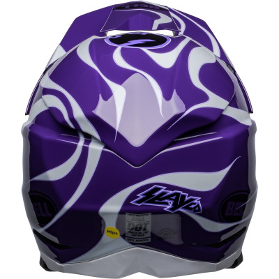 Casque BELL Moto-10 Spherical Slayco - Violet/Blanc