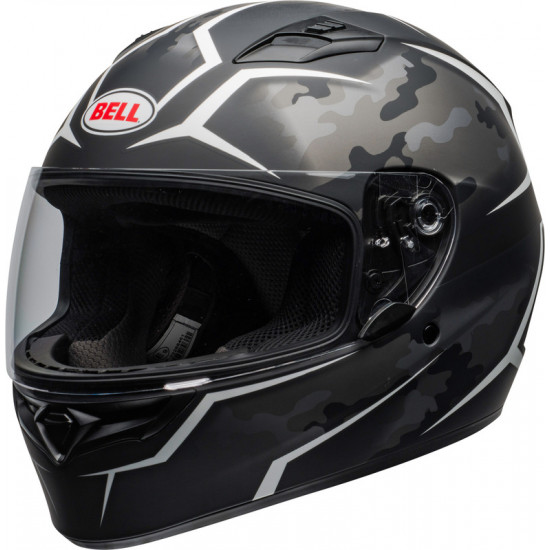 Casque BELL Qualifier - Stealth Camo Noir Mat/Blanc