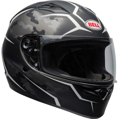 Casque BELL Qualifier - Stealth Camo Noir Mat/Blanc