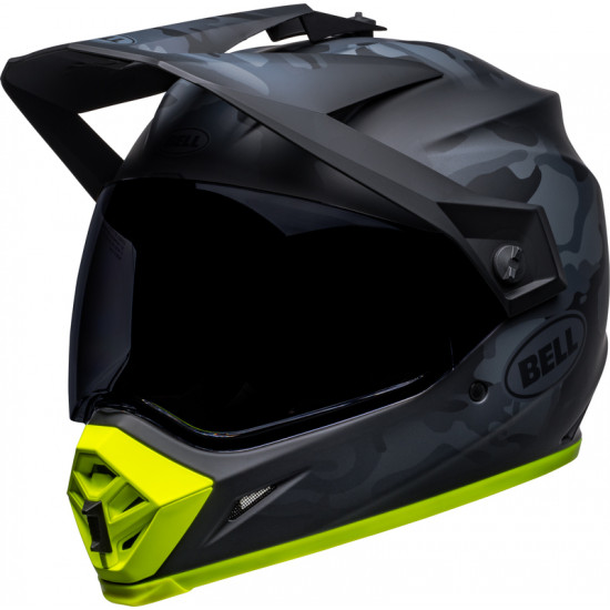 Casque BELL MX-9 Adventure Mips Stealth Camo - Mat Camo Noir/Jaune Hi-Viz