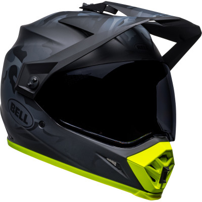 Casque BELL MX-9 Adventure Mips Stealth Camo - Mat Camo Noir/Jaune Hi-Viz