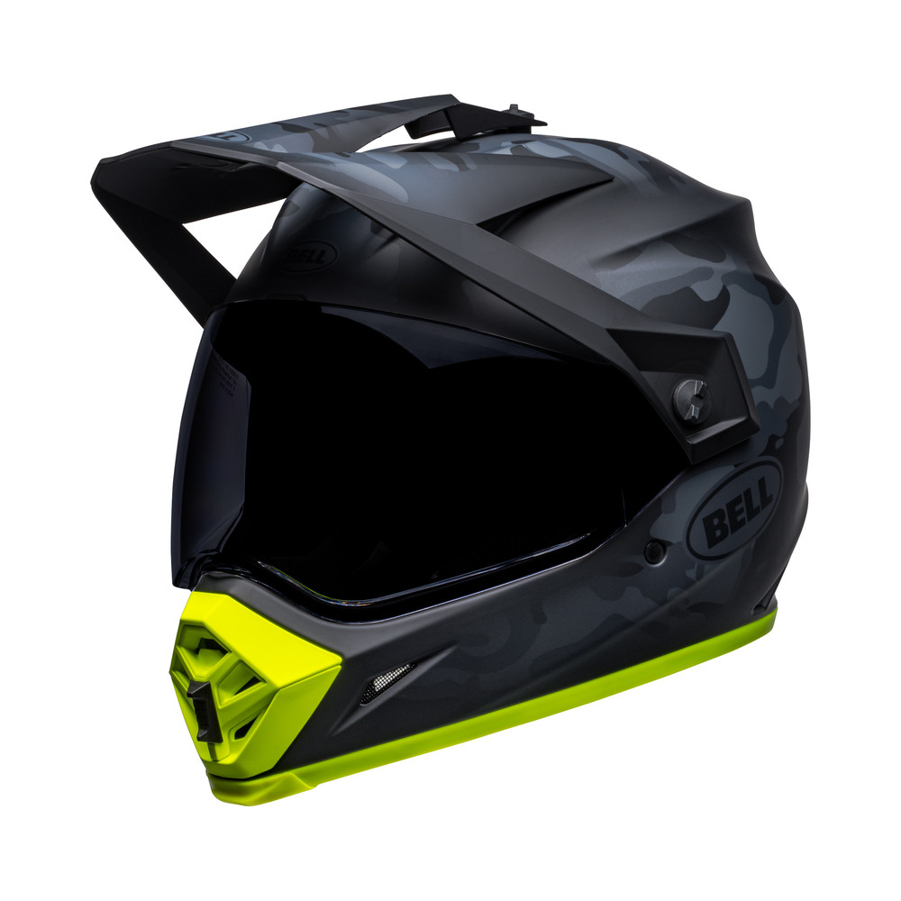 Casque BELL MX-9 Adventure Mips Stealth Camo - Mat Camo Noir/Jaune Hi-Viz