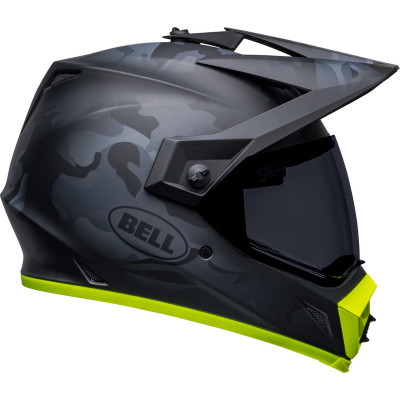 Casque BELL MX-9 Adventure Mips Stealth Camo - Mat Camo Noir/Jaune Hi-Viz