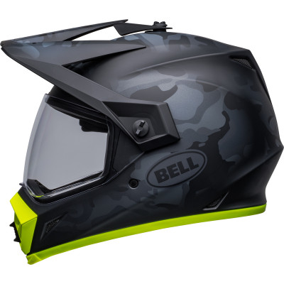 Casque BELL MX-9 Adventure Mips Stealth Camo - Mat Camo Noir/Jaune Hi-Viz