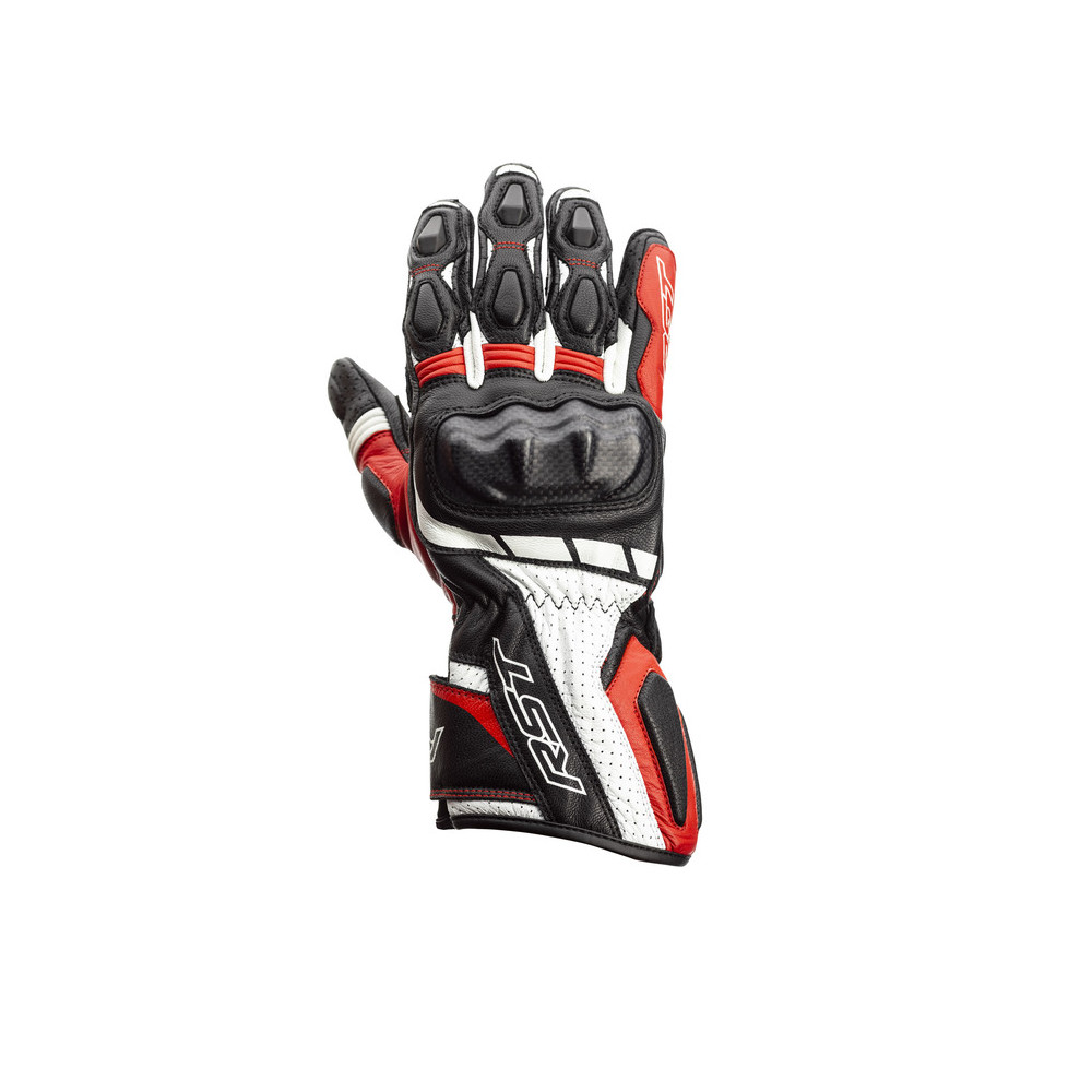 Gants RST Axis CE cuir - rouge taille 2XL