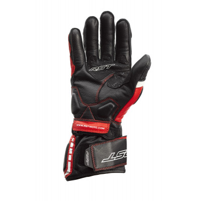 Gants RST Axis CE cuir - rouge taille 2XL