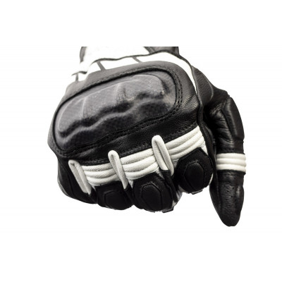 Gants RST Axis CE cuir - blanc taille M