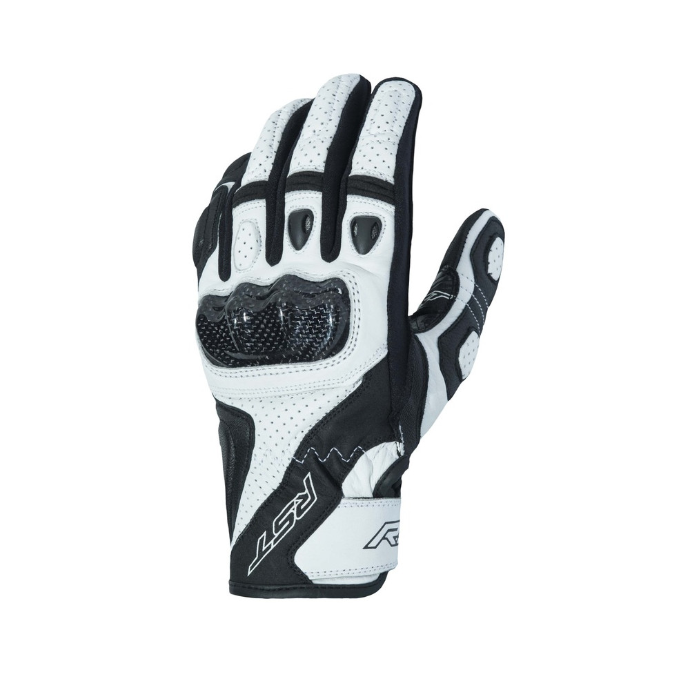 Gants RST Stunt III CE cuir/textile - blanc taille XL/11