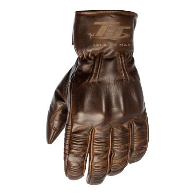 Gants RST IOM TT Hillberry CE cuir - marron taille L