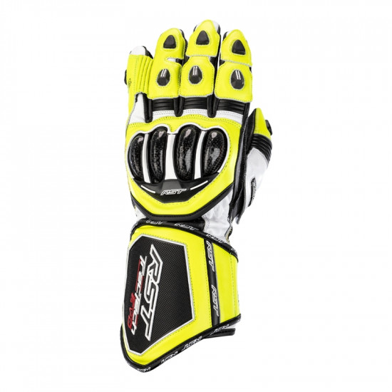 Gants RST Tractech Evo 4 cuir jaune fluo/noir taille M