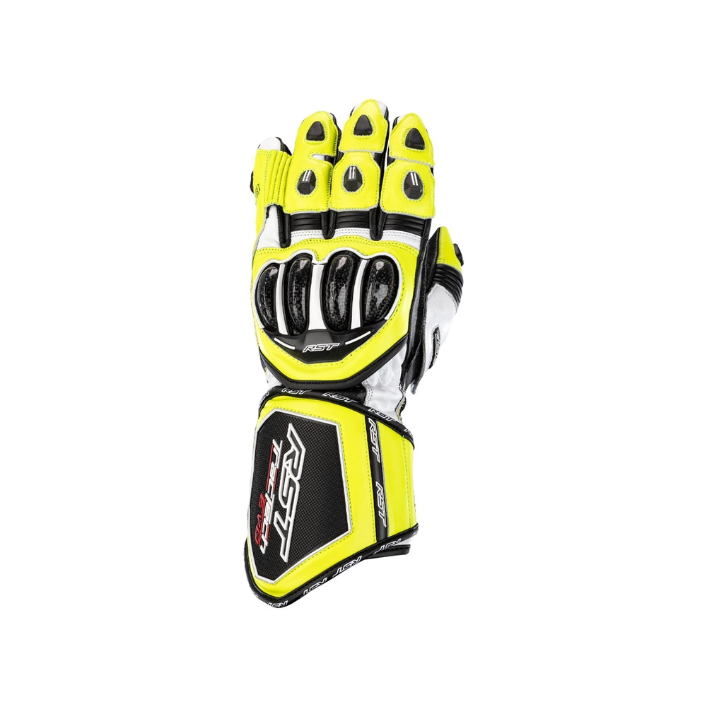 Gants RST Tractech Evo 4 cuir jaune fluo/noir taille M