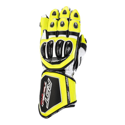 Gants RST Tractech Evo 4 cuir jaune fluo/noir taille M