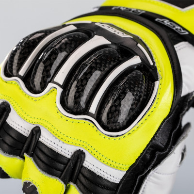 Gants RST Tractech Evo 4 cuir jaune fluo/noir taille M