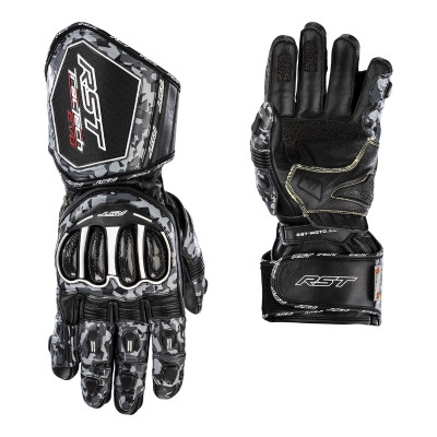 Gants RST Tractech Evo 4 cuir gris camo/noir taille S