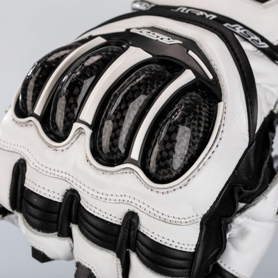 Gants RST Tractech Evo 4 cuir blanc/noir taille M