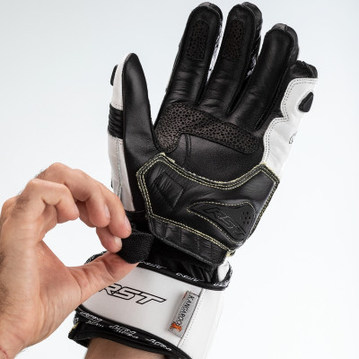 Gants RST Tractech Evo 4 cuir blanc/noir taille XXL