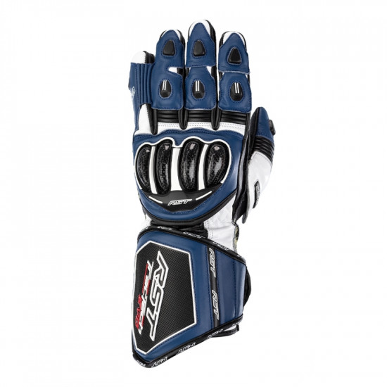 Gants RST Tractech Evo 4 cuir bleu/blanc/noir taille M