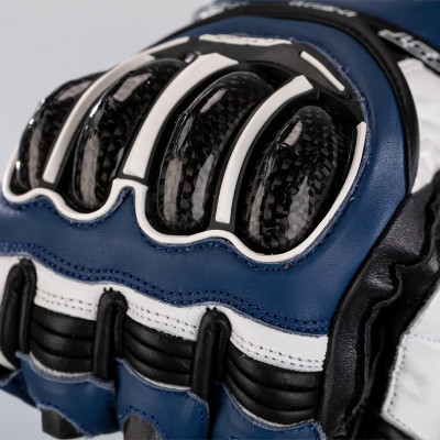 Gants RST Tractech Evo 4 cuir bleu/blanc/noir taille M