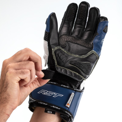 Gants RST Tractech Evo 4 cuir bleu/blanc/noir taille XXL