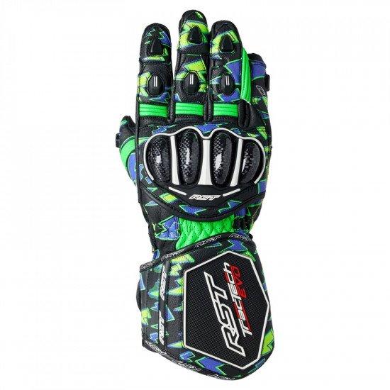 Gants RST Tractech EVO 4 - Neon green/Purple Bolt