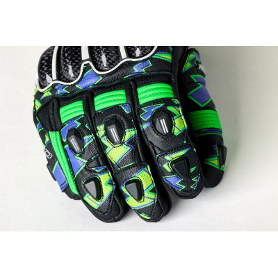 Gants RST Tractech EVO 4 - Neon green/Purple Bolt