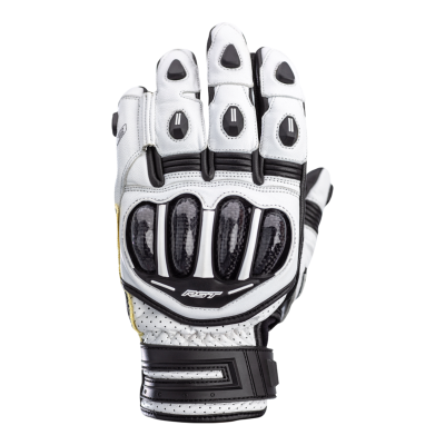 Gants RST Tractech Evo 4 Short blanc/noir cuir taille XS