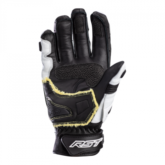 Gants RST Tractech Evo 4 Short blanc/noir cuir taille XS