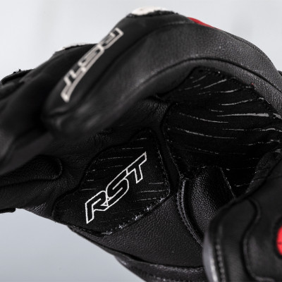 Gants RST Turbine cuir noir/rouge/blanc taille M