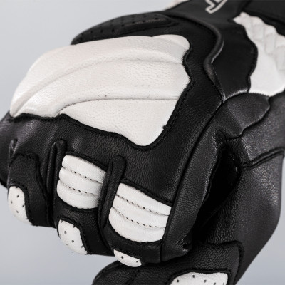 Gants RST Turbine cuir noir/blanc taille XS