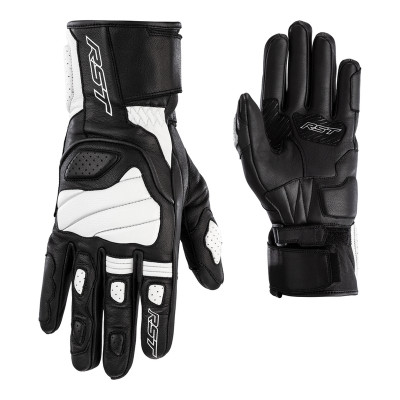 Gants RST Turbine cuir noir/blanc taille XS