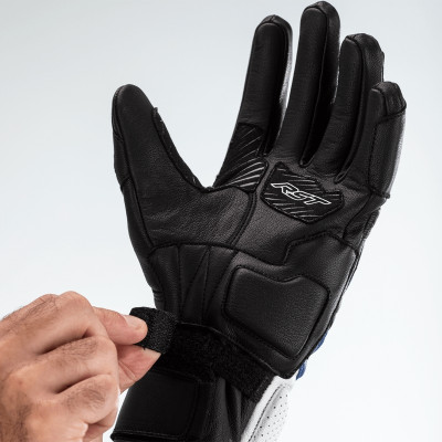 Gants RST Turbine cuir noir/blanc taille XS