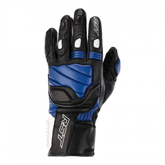 Gants RST Turbine cuir noir/bleu/blanc taille L