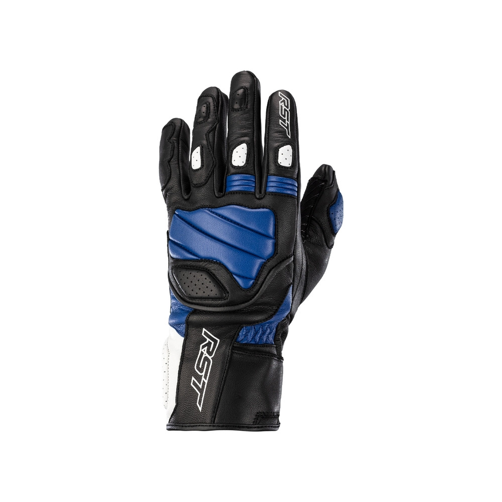 Gants RST Turbine cuir noir/bleu/blanc taille L