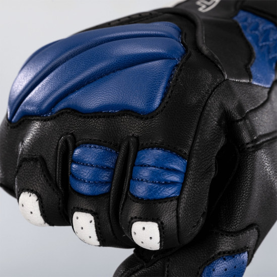 Gants RST Turbine cuir noir/bleu/blanc taille L