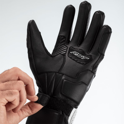 Gants RST Turbine cuir noir/bleu/blanc taille L