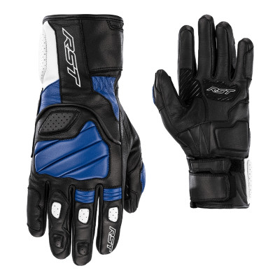 Gants RST Turbine cuir noir/bleu/blanc taille L