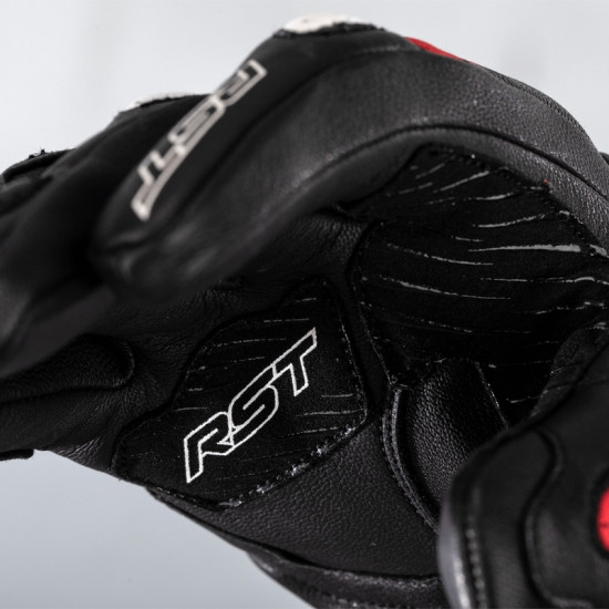 Gants RST Turbine cuir noir/rouge/blanc taille L