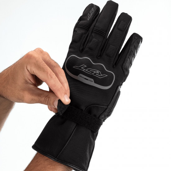 Gants RST Axiom Waterproof cuir/textile noir taille M