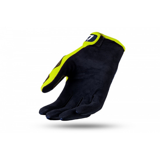 Gants motocross UFO Skill Kimura bleu/jaune fluo S