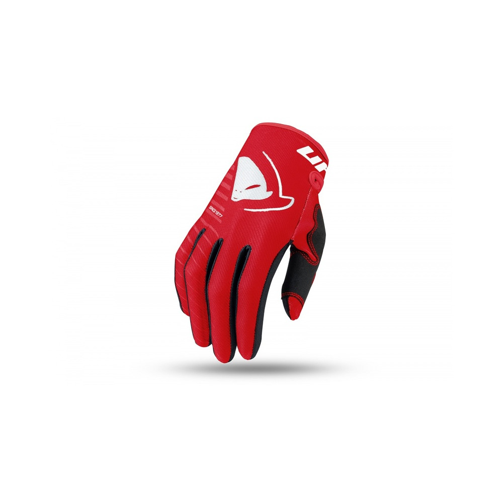 Gants motocross enfant UFO Skill Kimura rouge/blanc taille XS