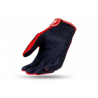 Gants motocross enfant UFO Skill Kimura rouge/blanc taille XS