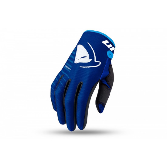 Gants motocross enfant UFO Skill Kimura bleu/blanc taille M