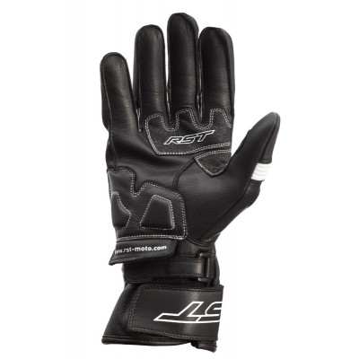 Gants RST Pilot CE cuir - noir/blanc taille L