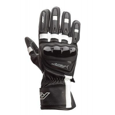 Gants RST Pilot CE cuir - noir/blanc taille L