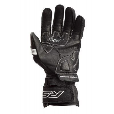 Gants RST Pilot CE cuir - noir/blanc taille L