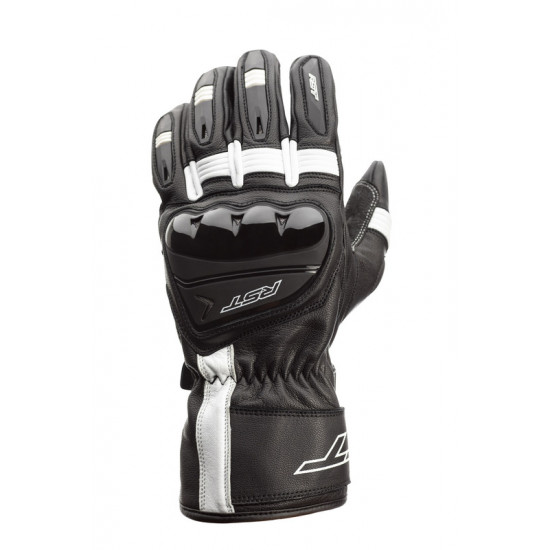 Gants RST Pilot CE cuir - noir/blanc taille M