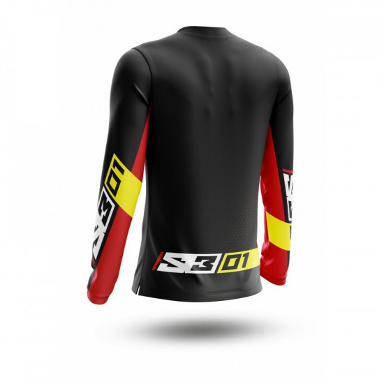 Maillot S3 Collection 01 - noir/rouge taille XL