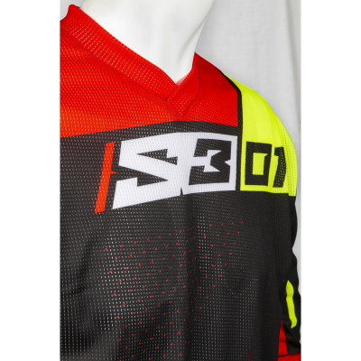 Maillot S3 Collection 01 - noir/rouge taille M